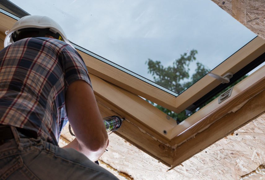 Pose de fenêtres de toit (type Velux)
